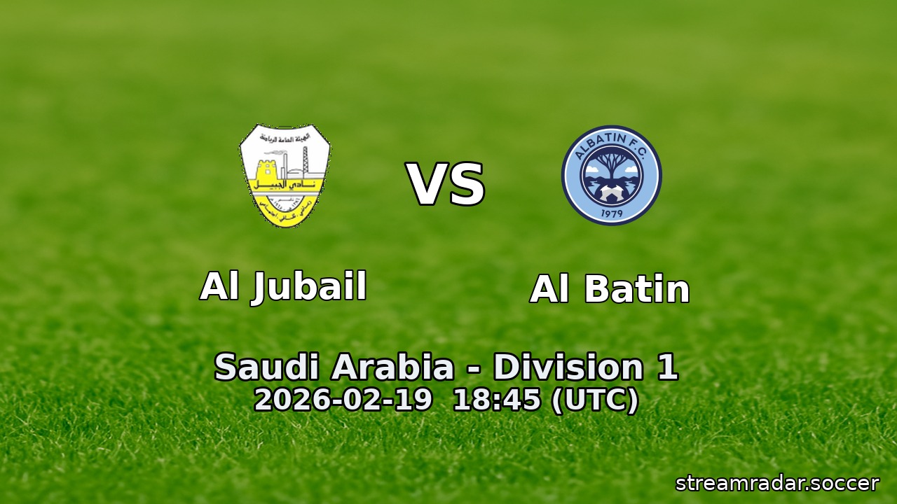 Al Jubail vs Al Batin