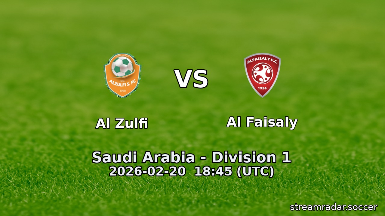 Al Zulfi vs Al Faisaly