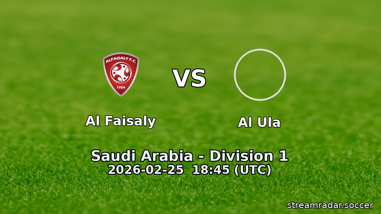Al Faisaly vs Al Ula