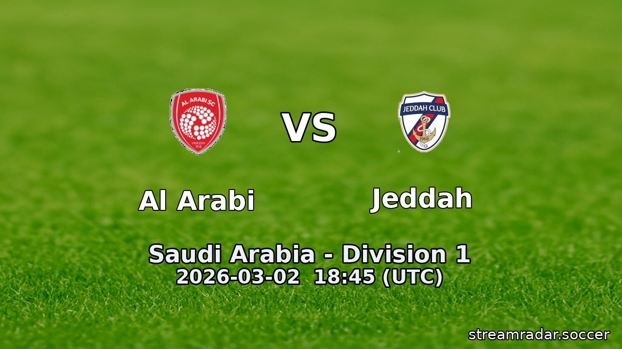 Al Arabi vs Jeddah