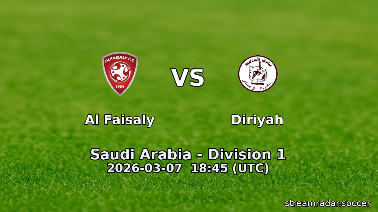 Al Faisaly vs Diriyah
