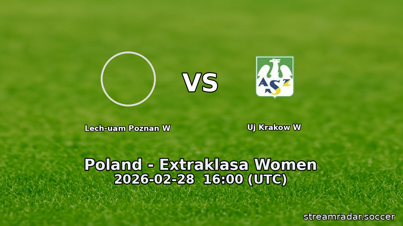 Lech-uam Poznan W vs Uj Krakow W