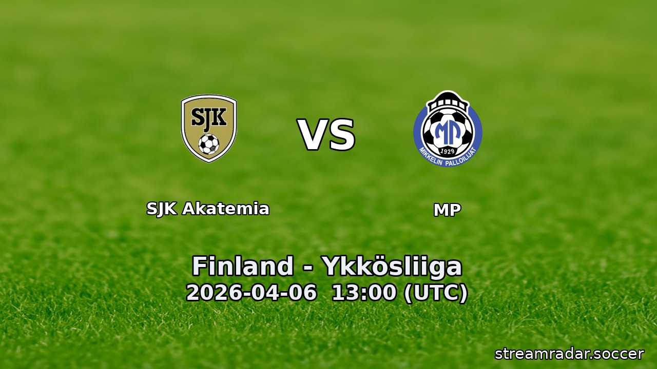 SJK Akatemia vs MP