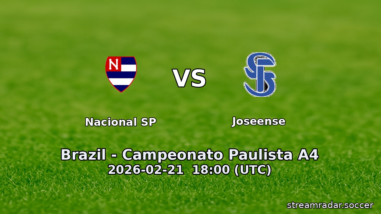 Nacional SP vs Joseense