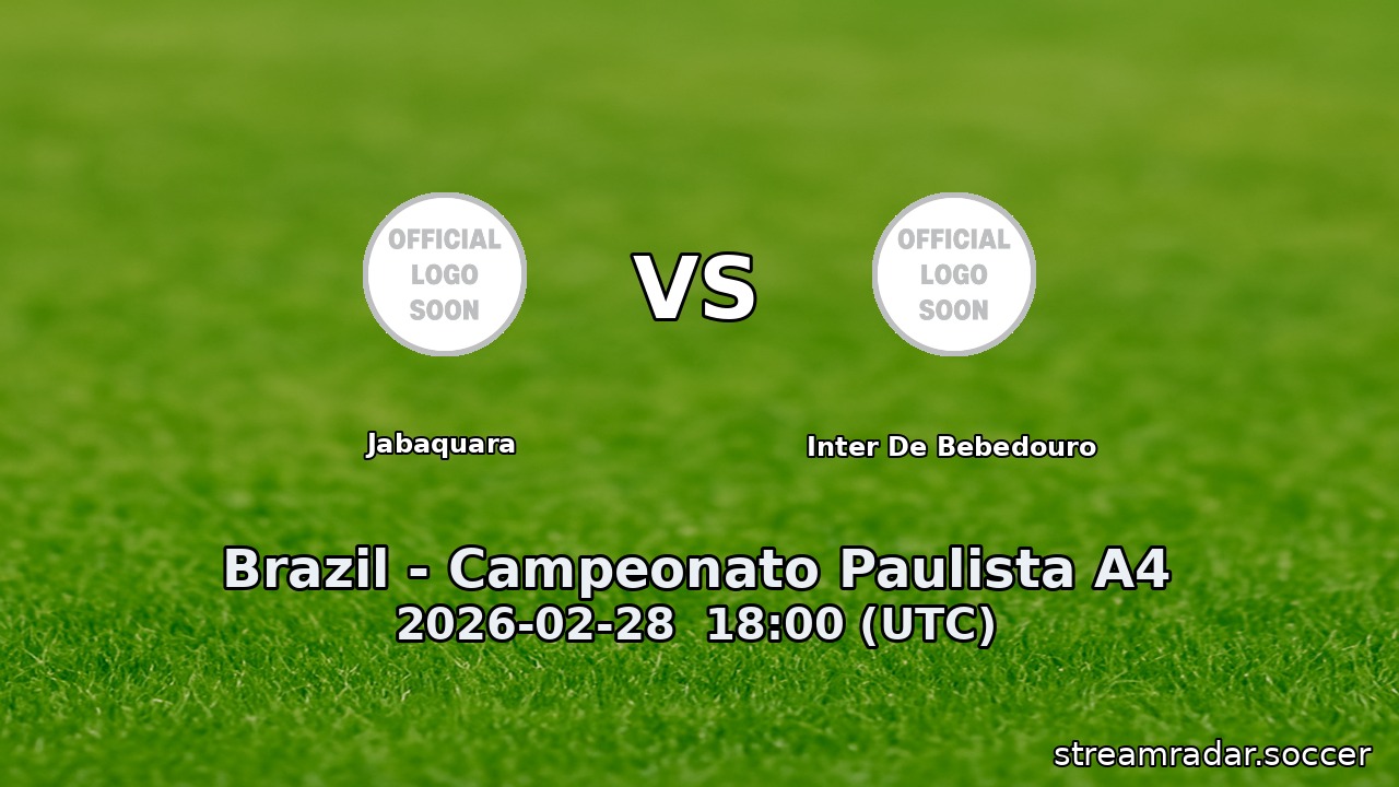 Jabaquara vs Inter De Bebedouro