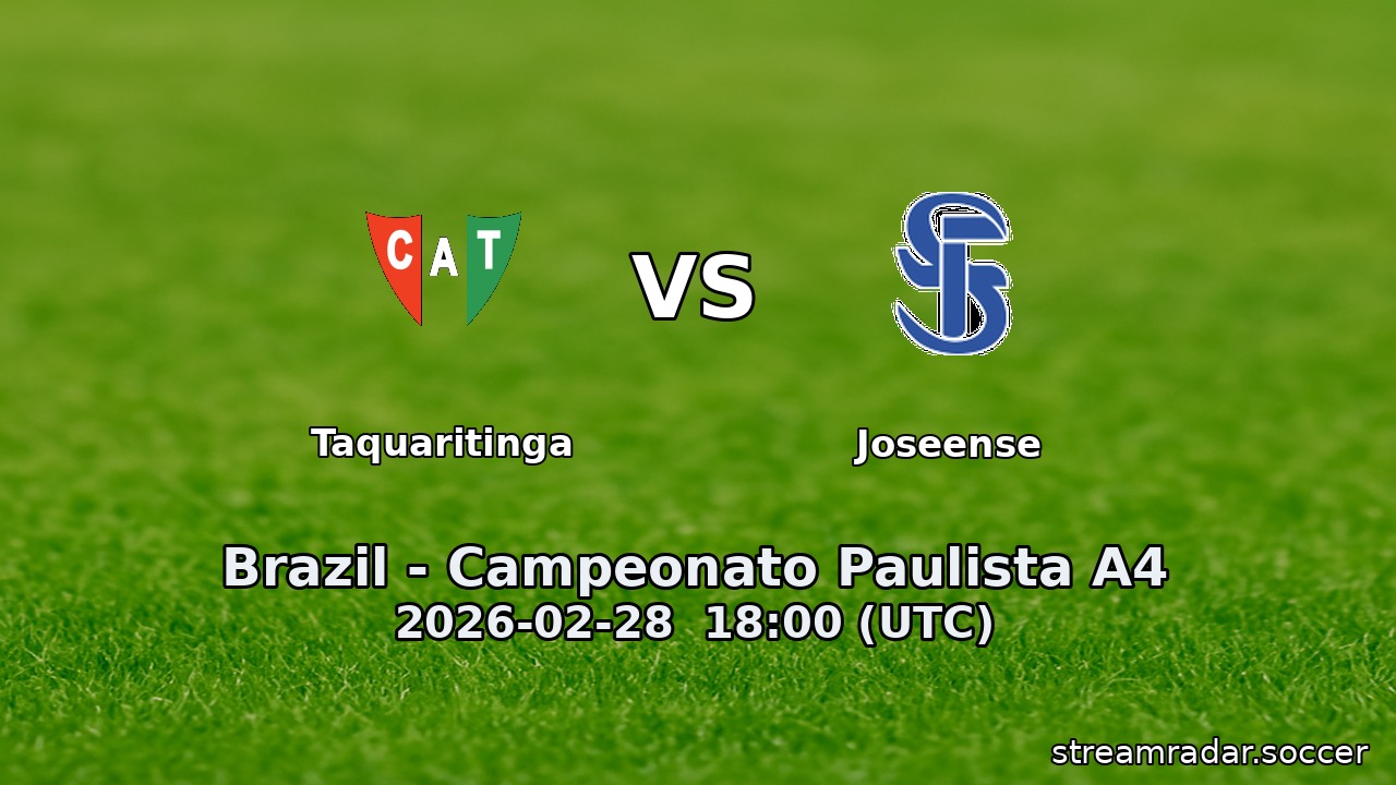 Taquaritinga vs Joseense