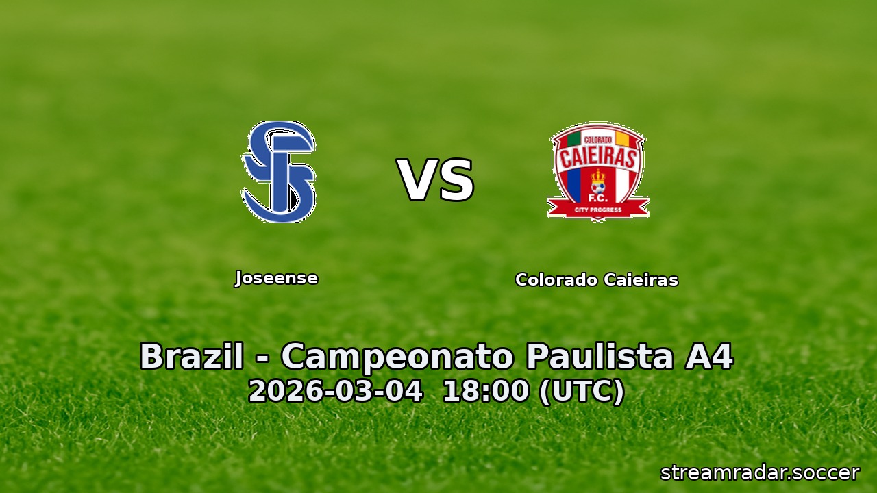 Joseense vs Colorado Caieiras