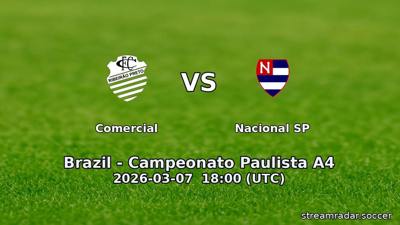 Comercial vs Nacional SP