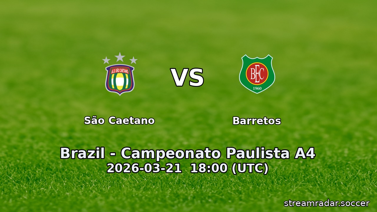 São Caetano vs Barretos