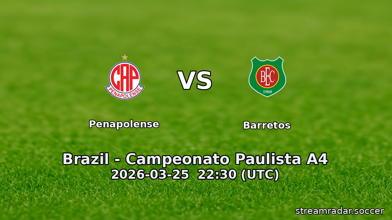 Penapolense vs Barretos
