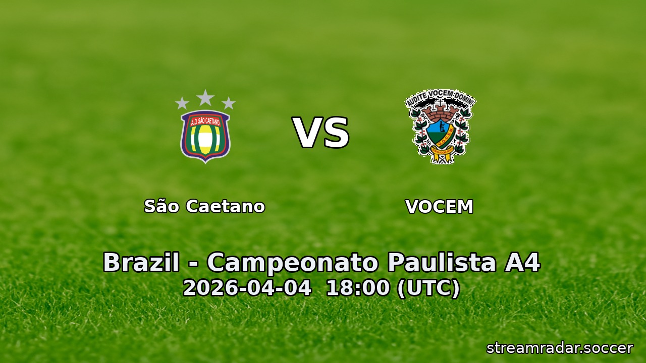 São Caetano vs VOCEM
