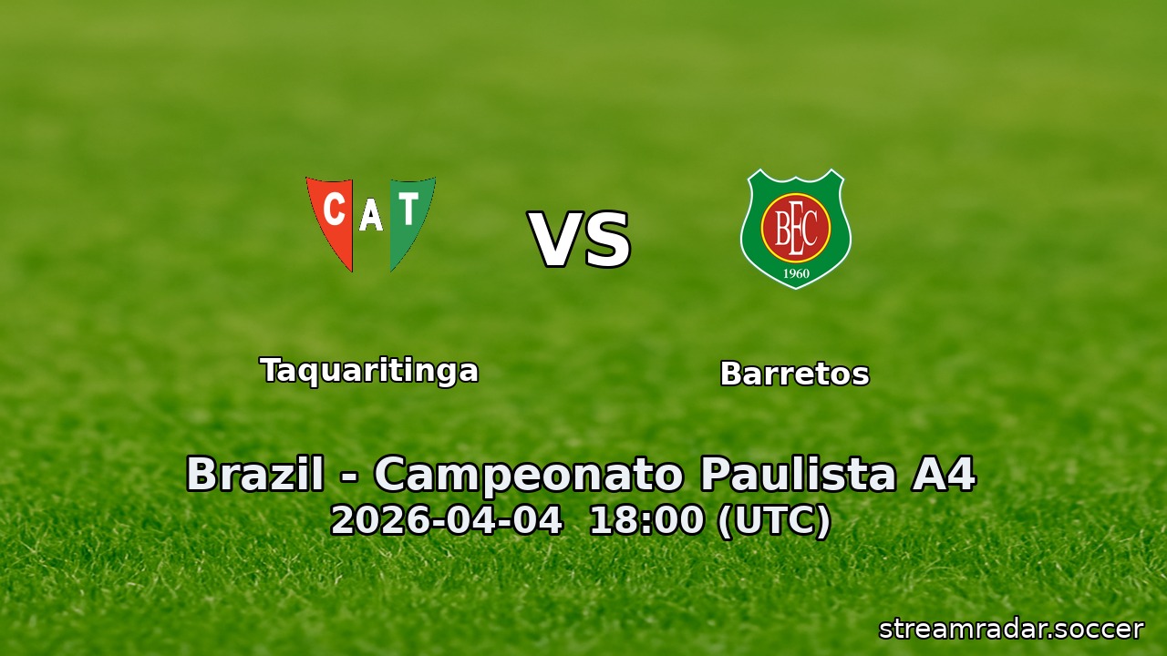 Taquaritinga vs Barretos