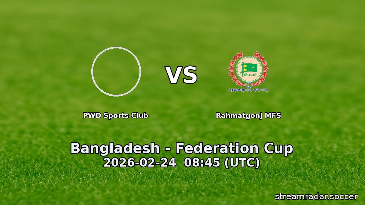 PWD Sports Club vs Rahmatgonj MFS