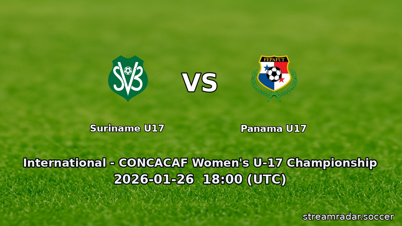 Suriname U17 vs Panama U17