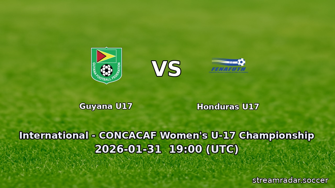 Guyana U17 vs Honduras U17