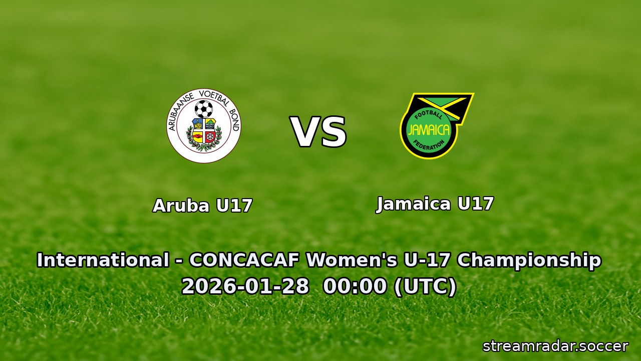 Aruba U17 vs Jamaica U17