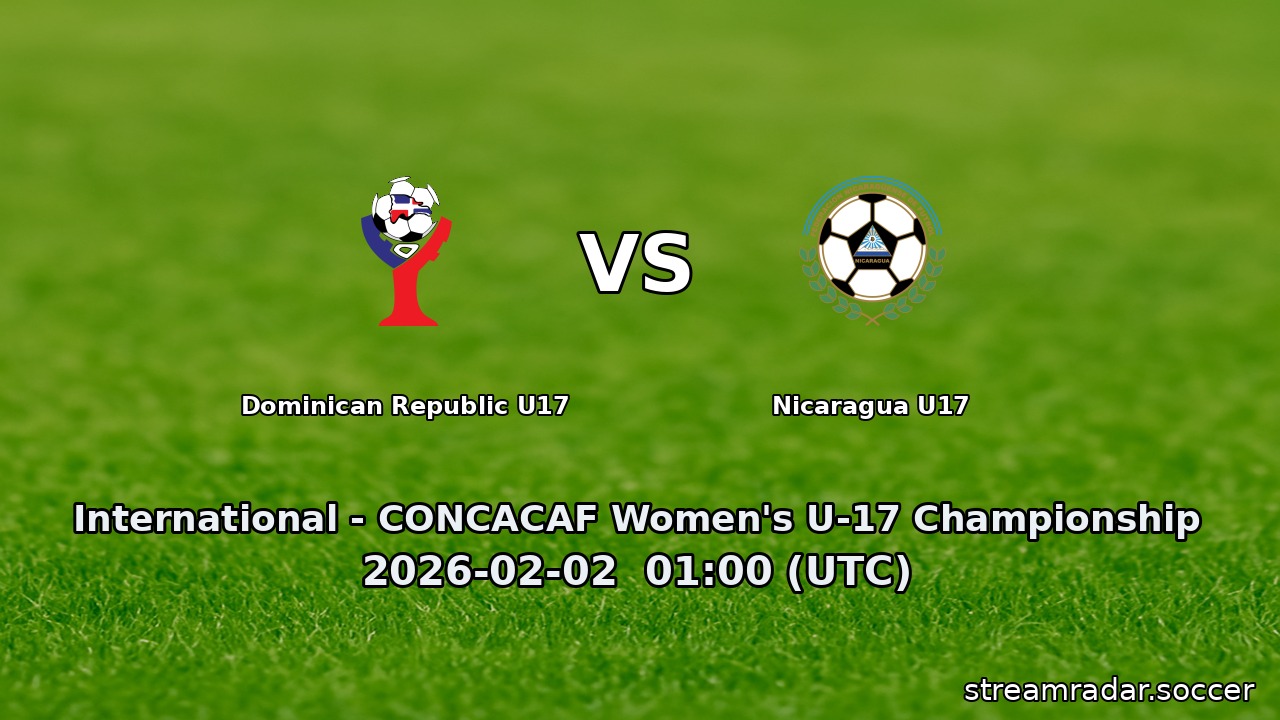 Dominican Republic U17 vs Nicaragua U17