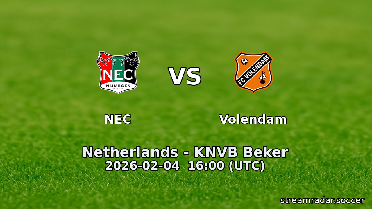 NEC vs Volendam
