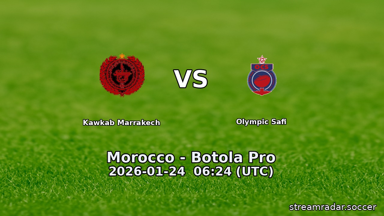 Kawkab Marrakech vs Olympic Safi