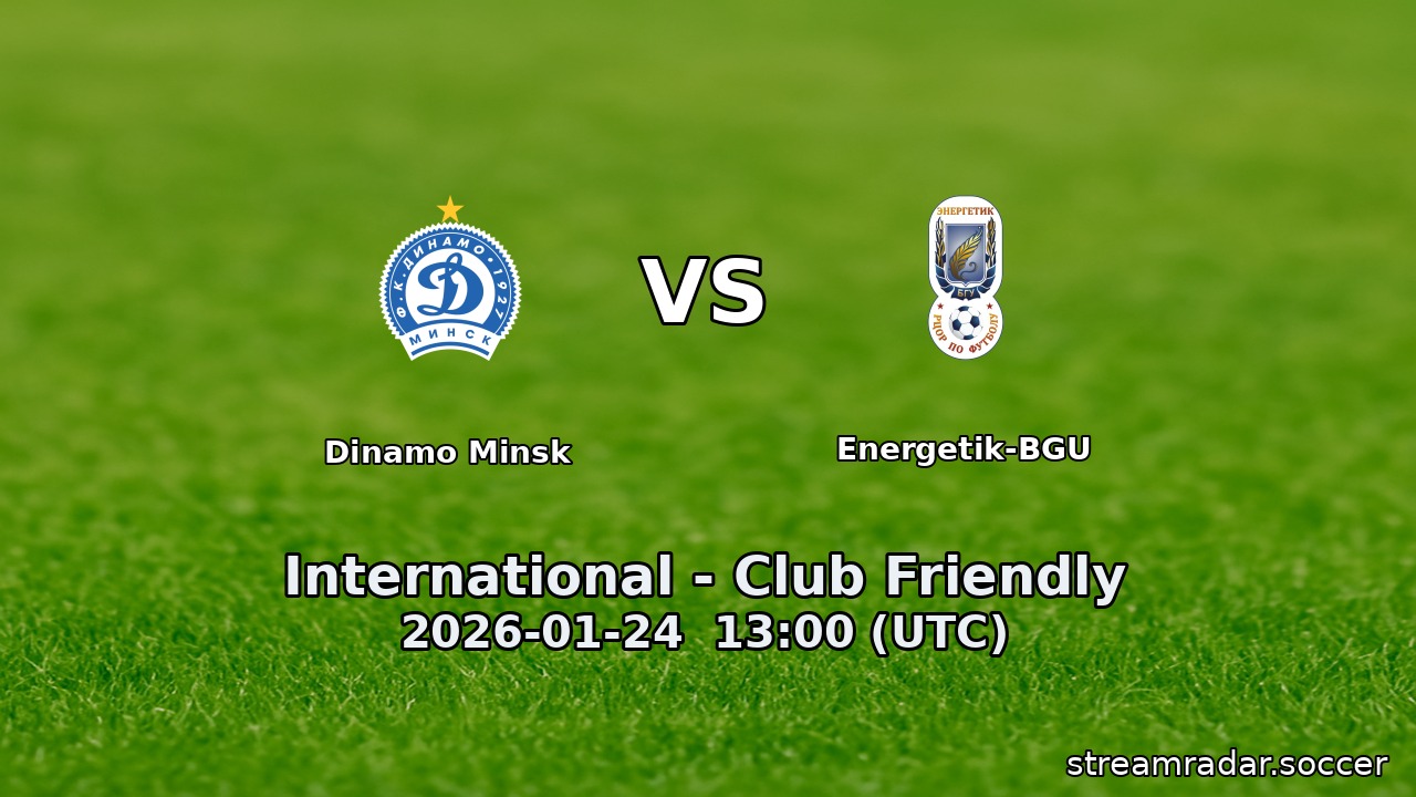 Dinamo Minsk vs Energetik-BGU