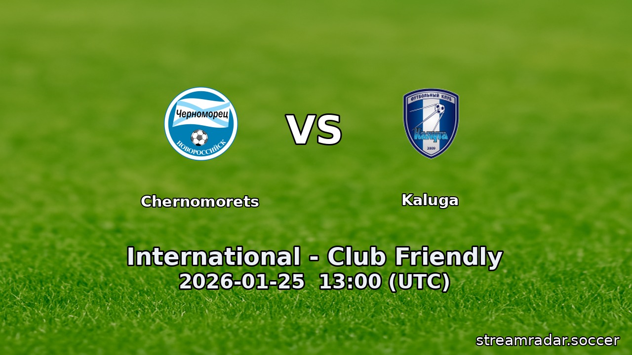 Chernomorets vs Kaluga