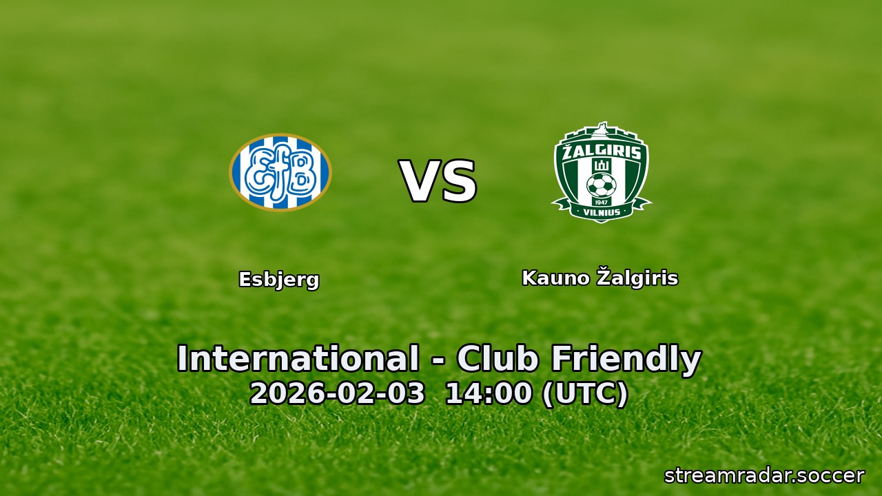Esbjerg vs Kauno Žalgiris