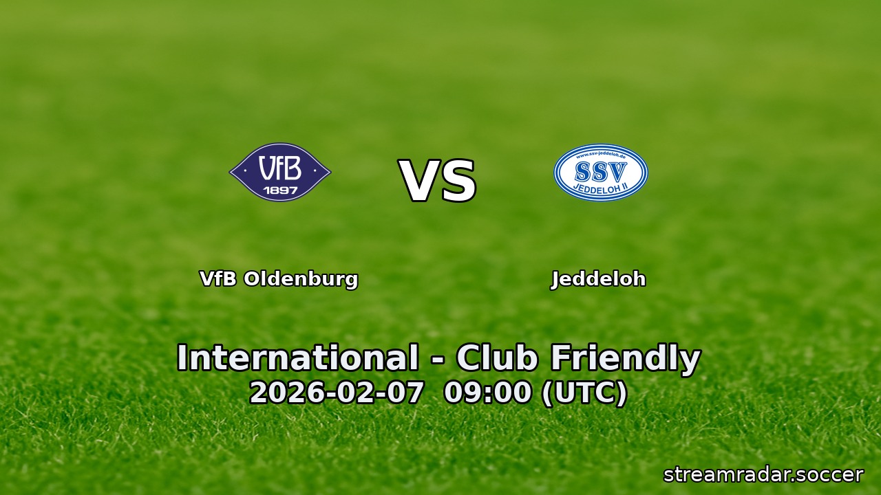 VfB Oldenburg vs Jeddeloh