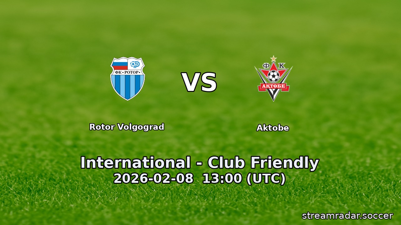 Rotor Volgograd vs Aktobe