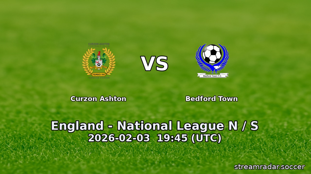 Curzon Ashton vs Bedford Town