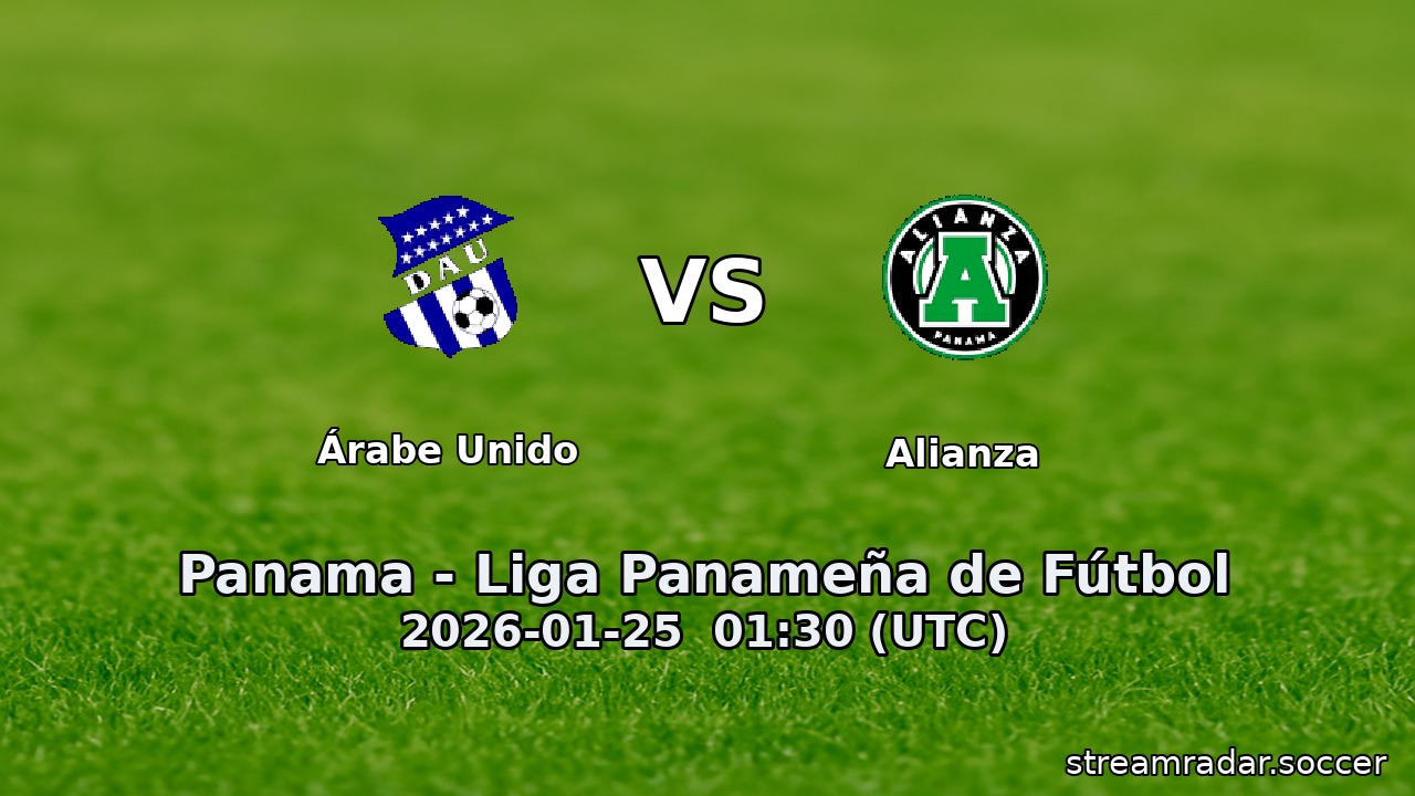 Árabe Unido vs Alianza