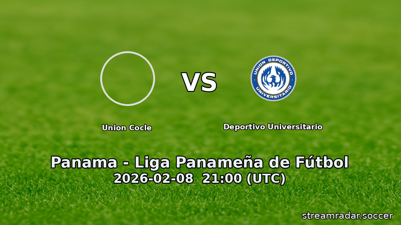 Union Cocle vs Deportivo Universitario