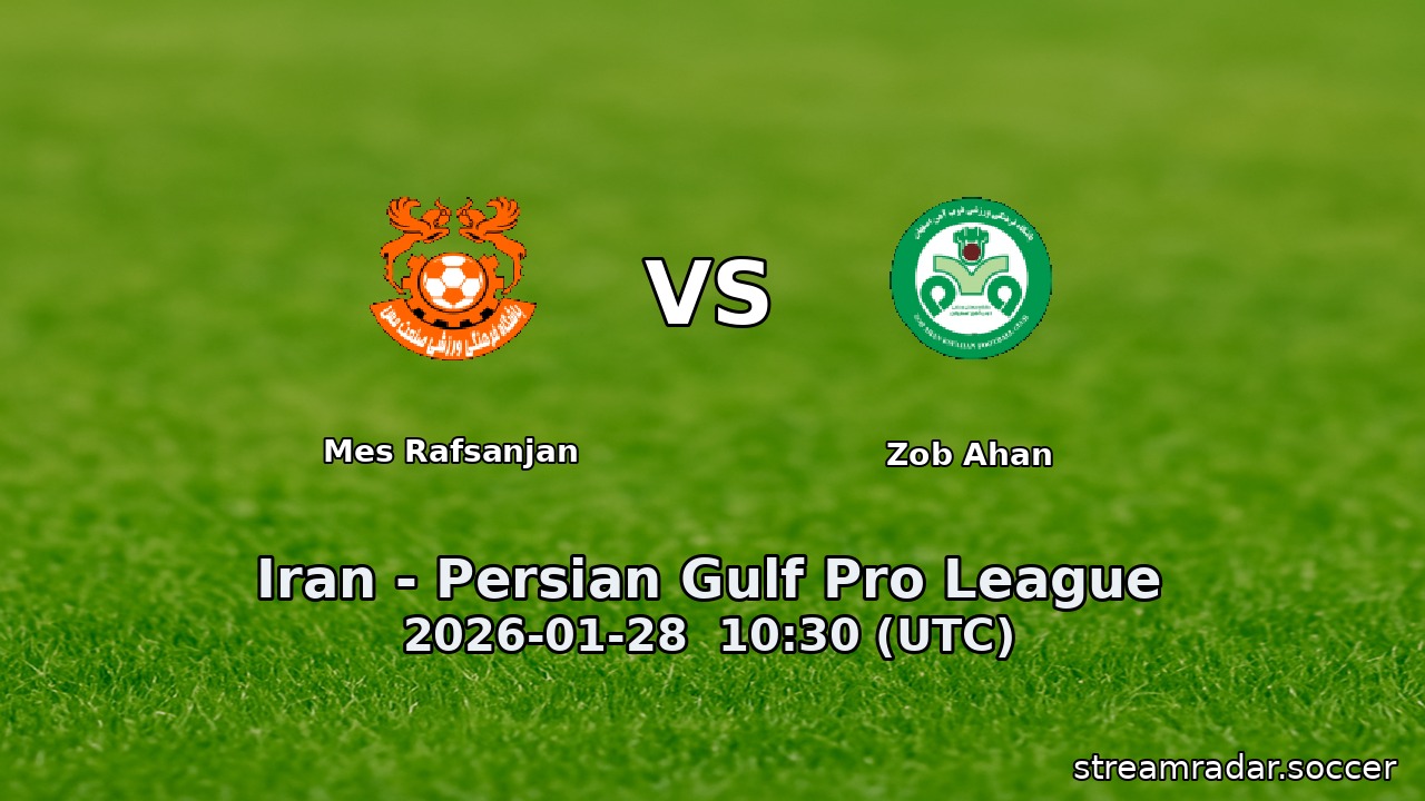 Mes Rafsanjan vs Zob Ahan