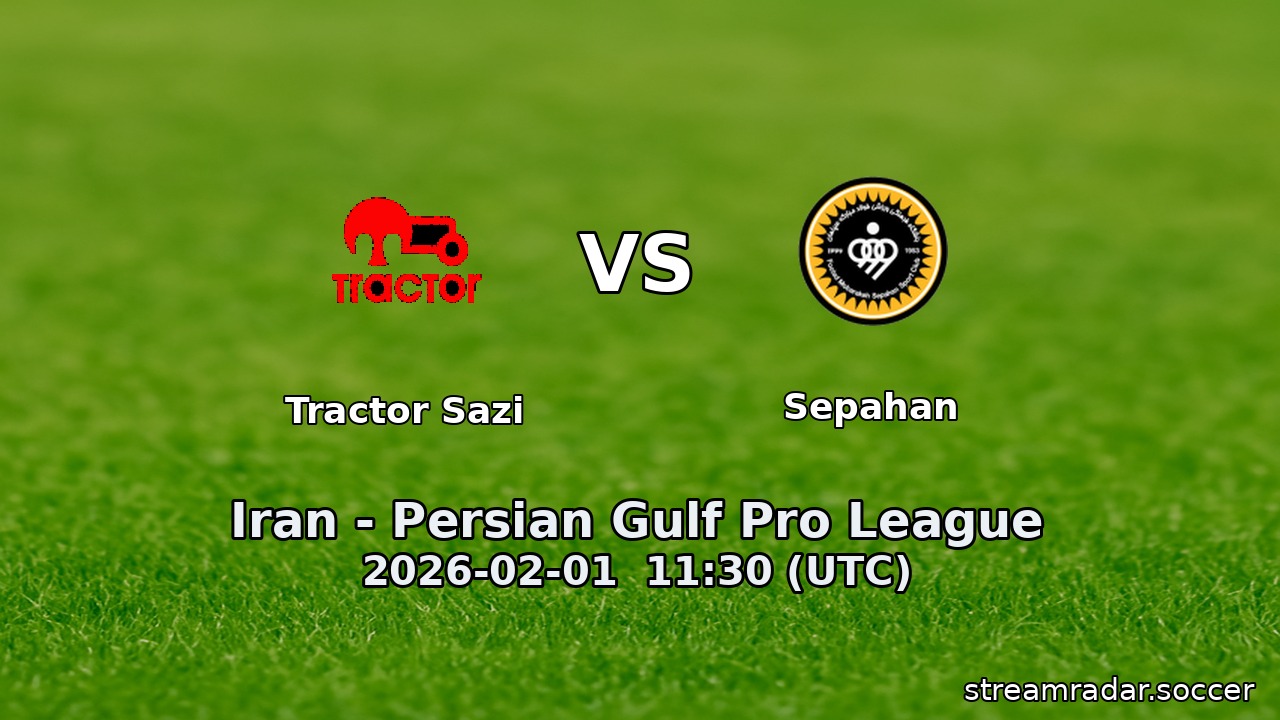 Tractor Sazi vs Sepahan