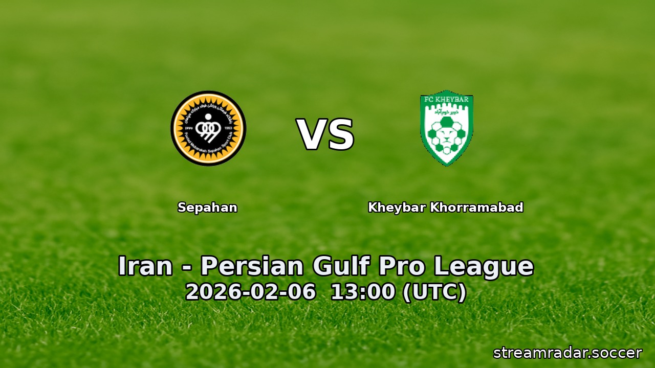 Sepahan vs Kheybar Khorramabad