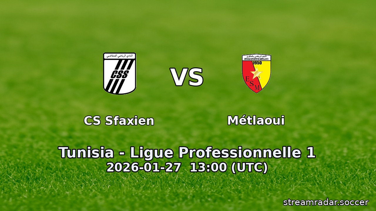 CS Sfaxien vs Métlaoui