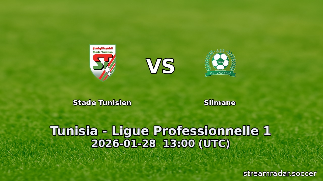 Stade Tunisien vs Slimane