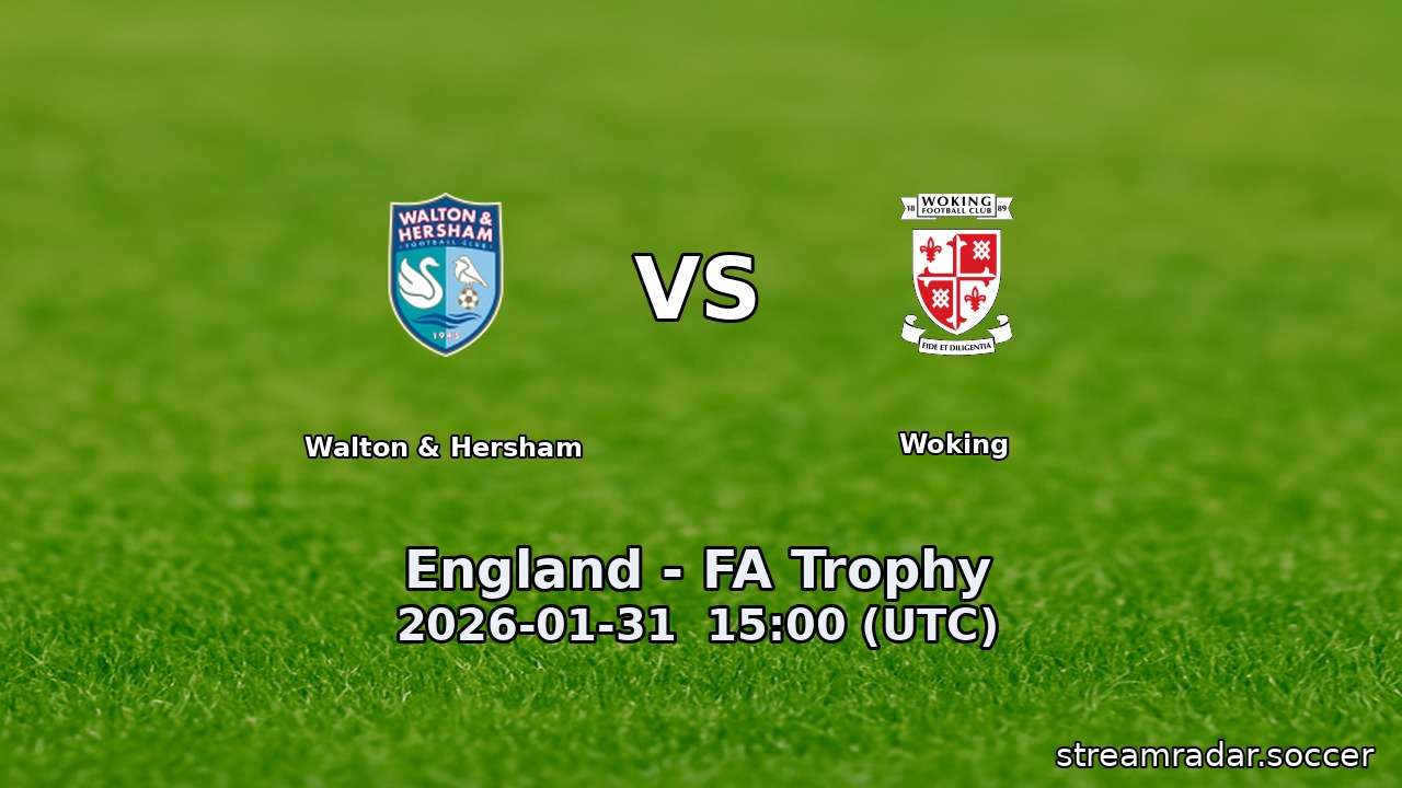 Walton & Hersham vs Woking