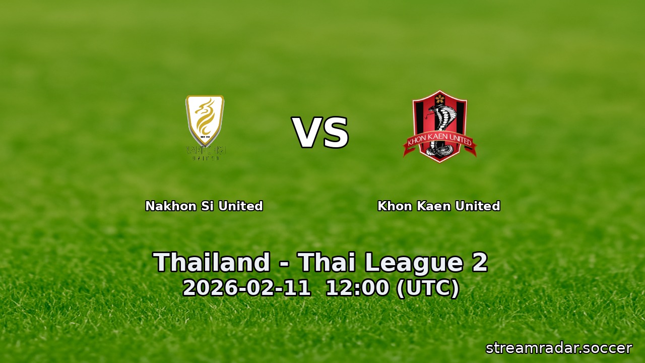 Nakhon Si United vs Khon Kaen United