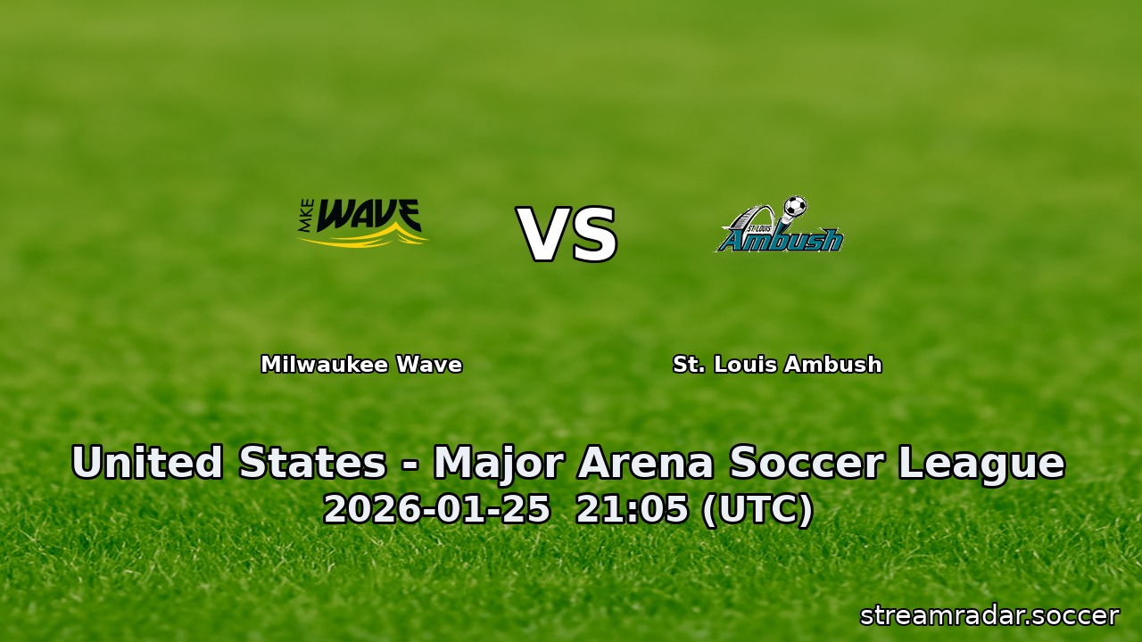 Milwaukee Wave vs St. Louis Ambush