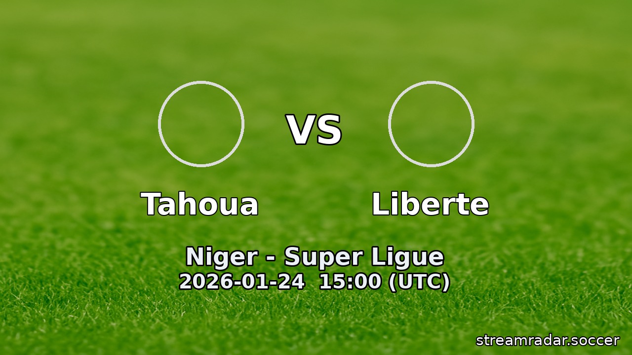 Tahoua vs Liberte