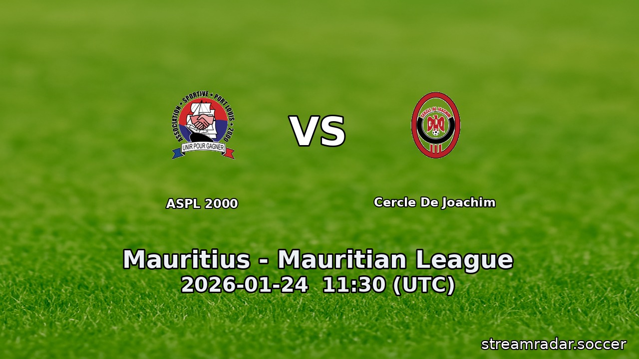 ASPL 2000 vs Cercle De Joachim