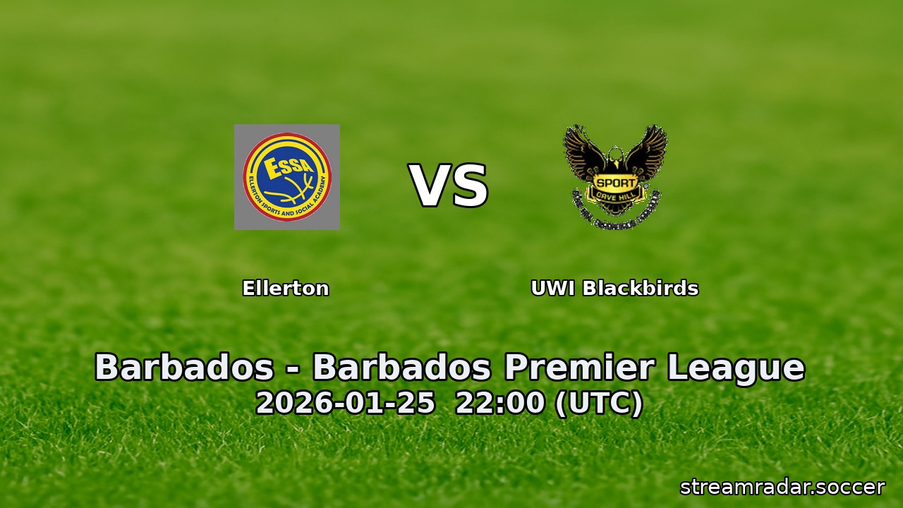 Ellerton vs UWI Blackbirds