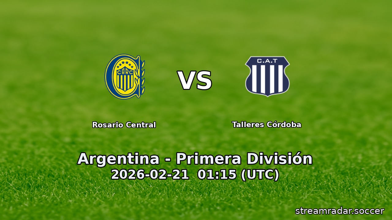 Rosario Central vs Talleres Córdoba