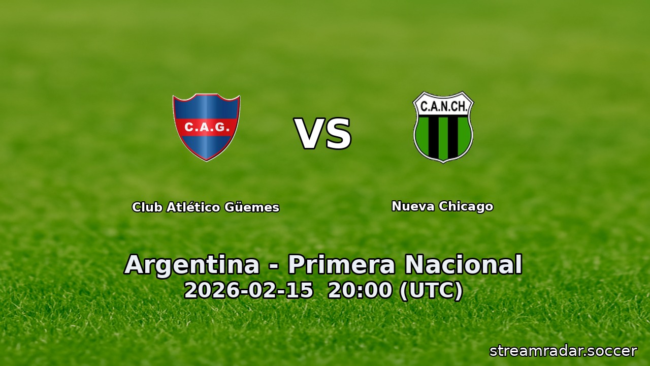 Club Atlético Güemes vs Nueva Chicago