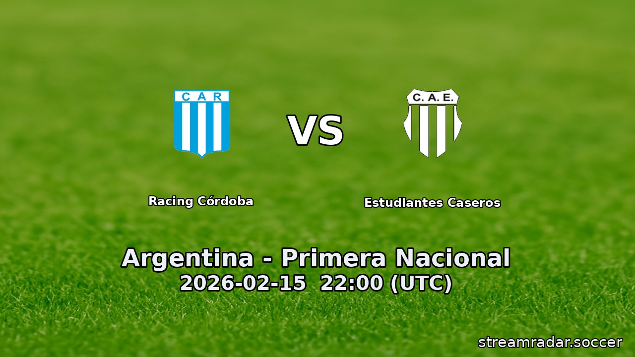 Racing Córdoba vs Estudiantes Caseros