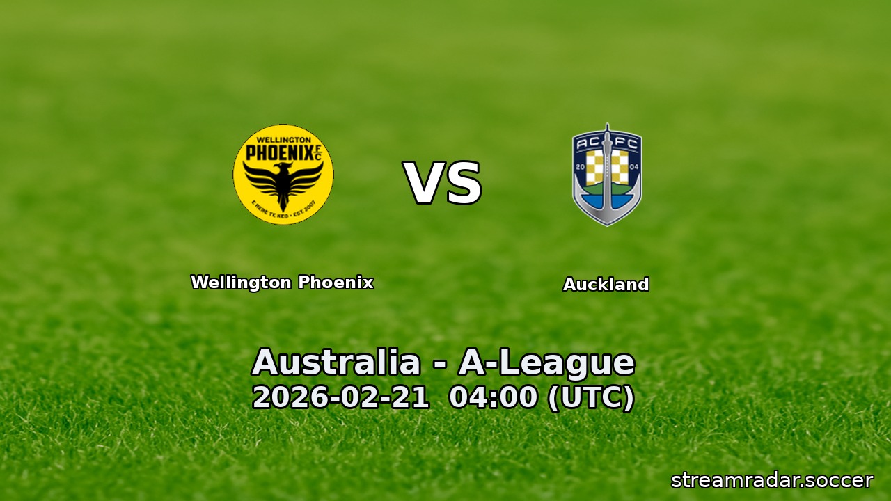 Wellington Phoenix vs Auckland