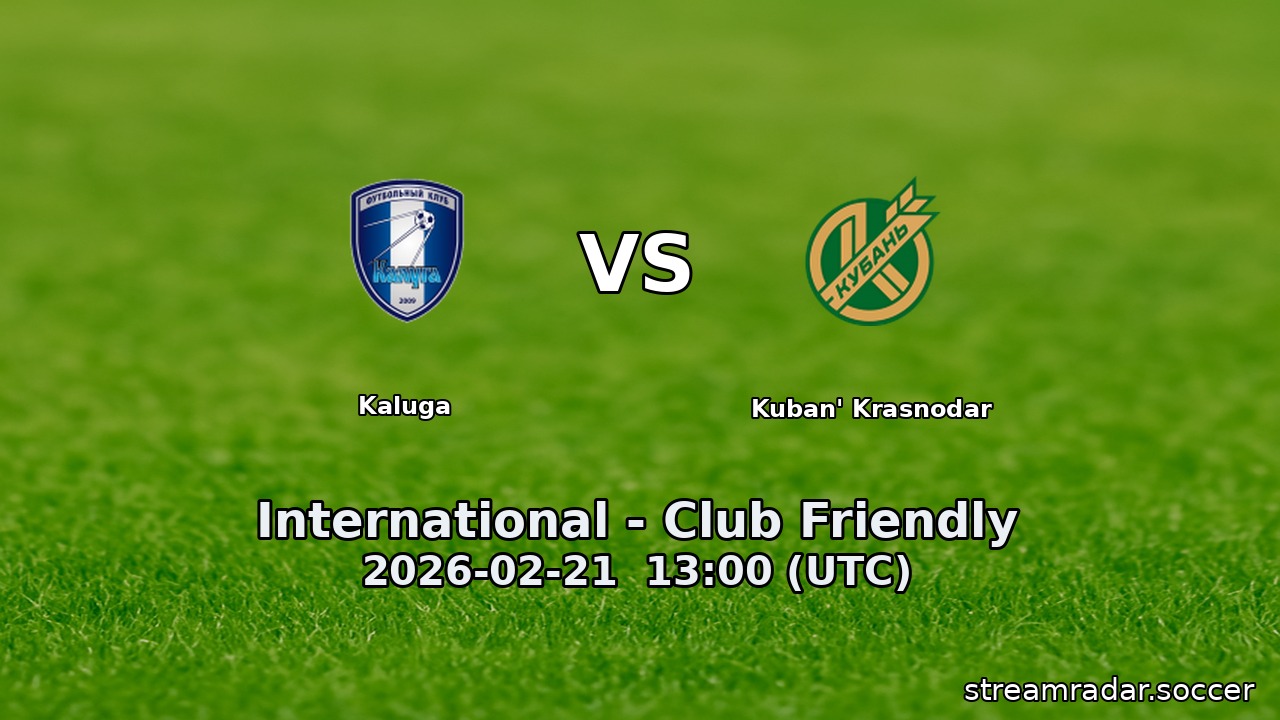 Kaluga vs Kuban' Krasnodar