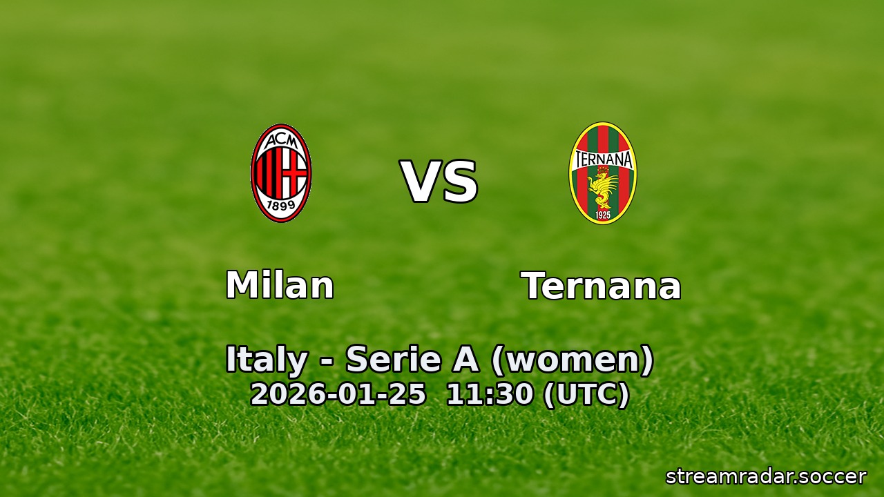 Milan vs Ternana