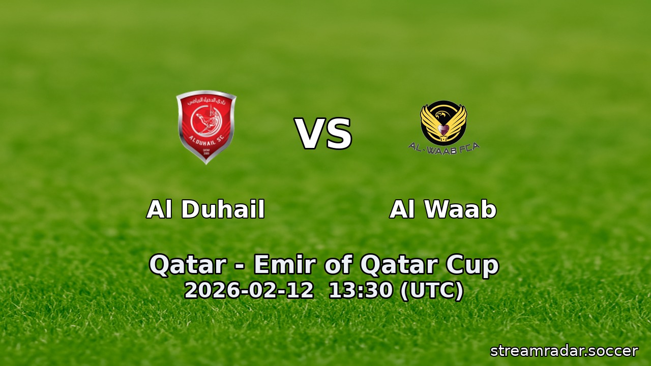 Al Duhail vs Al Waab