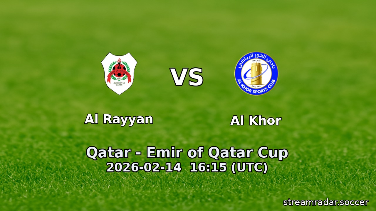 Al Rayyan vs Al Khor